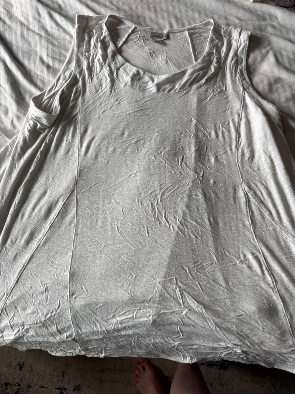 Avenue White Tank Top